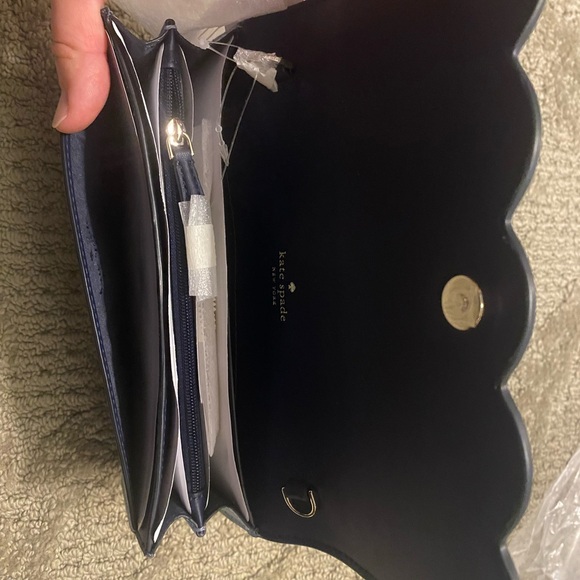 NWT Kate Spade Gemma Wallet on a Chain Crossbody Handbag, Polished Blue - Picture 8 of 8